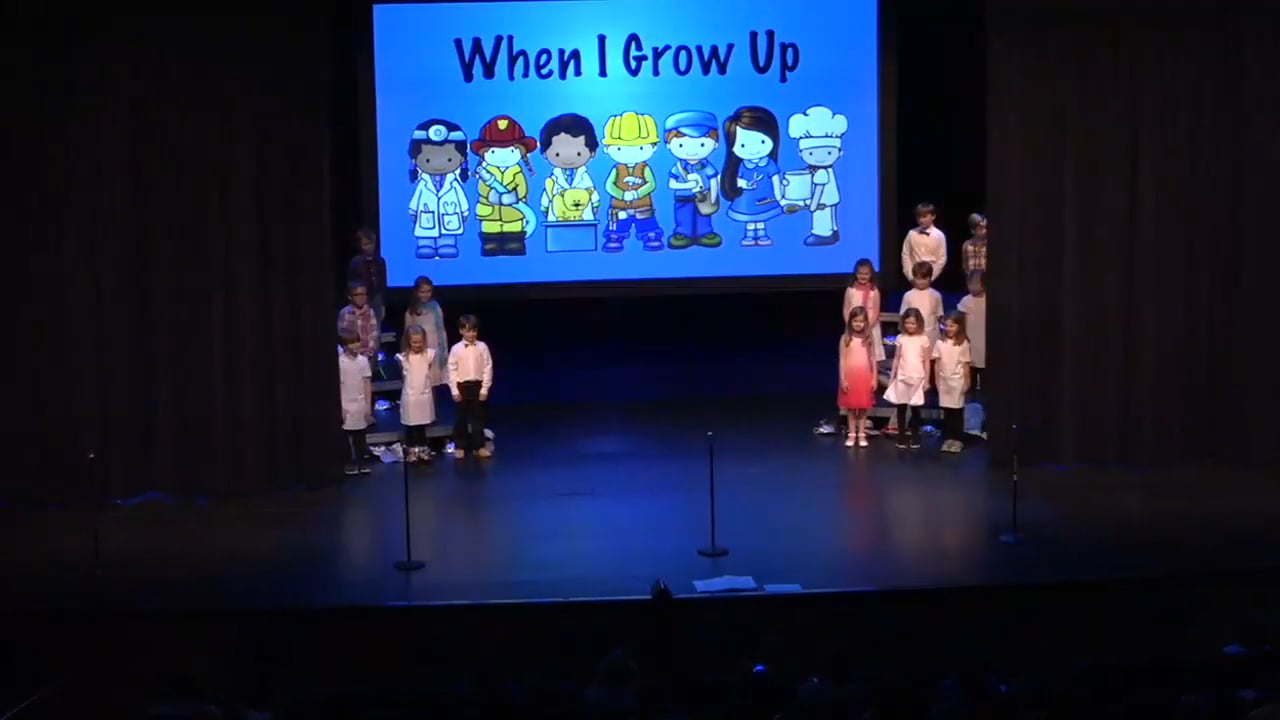 Lower School Programs-2019-May 3-When I Grow Up (1st Grade)