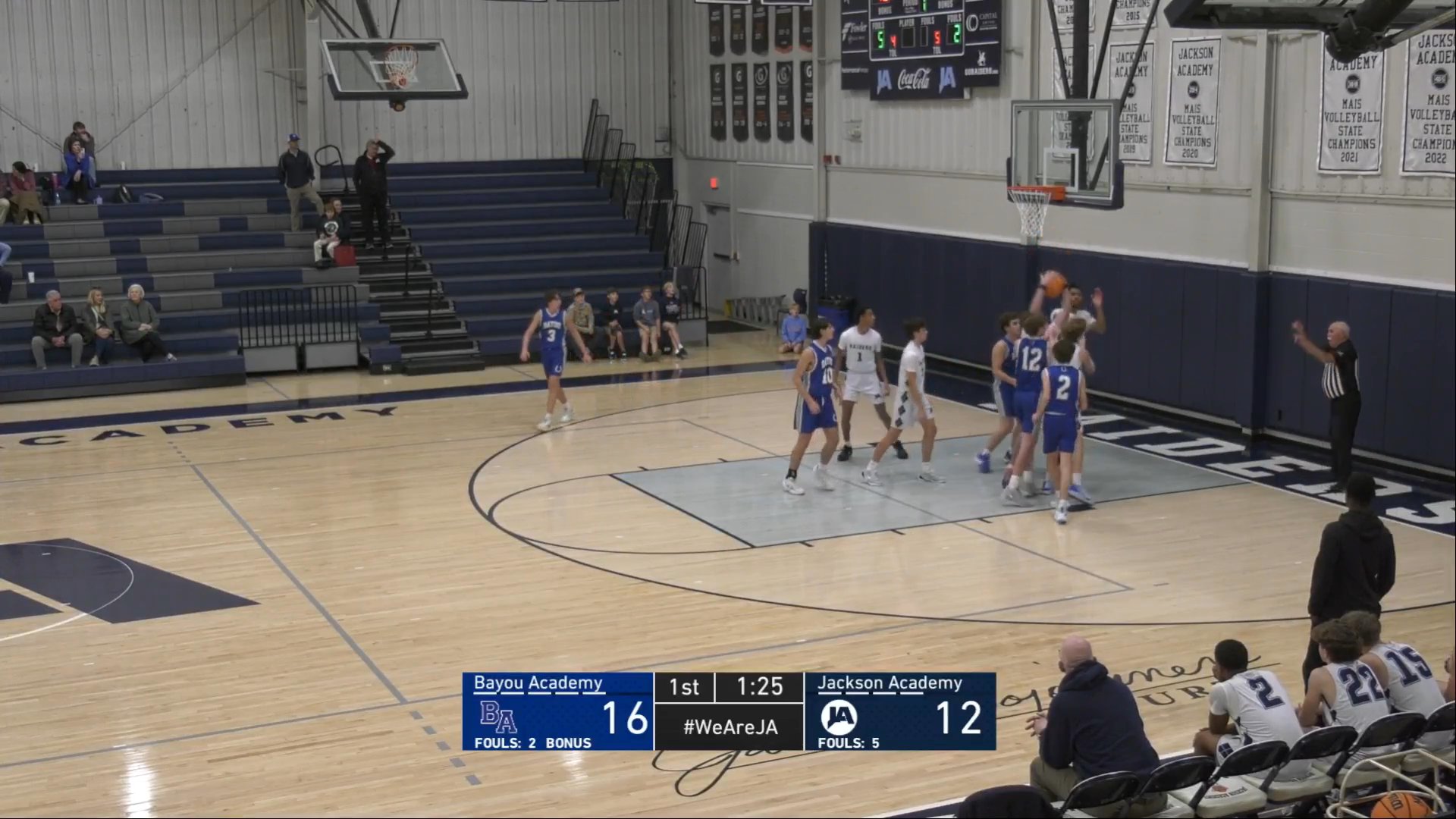 JV Boys Basketball vs Bayou Academy - 12-