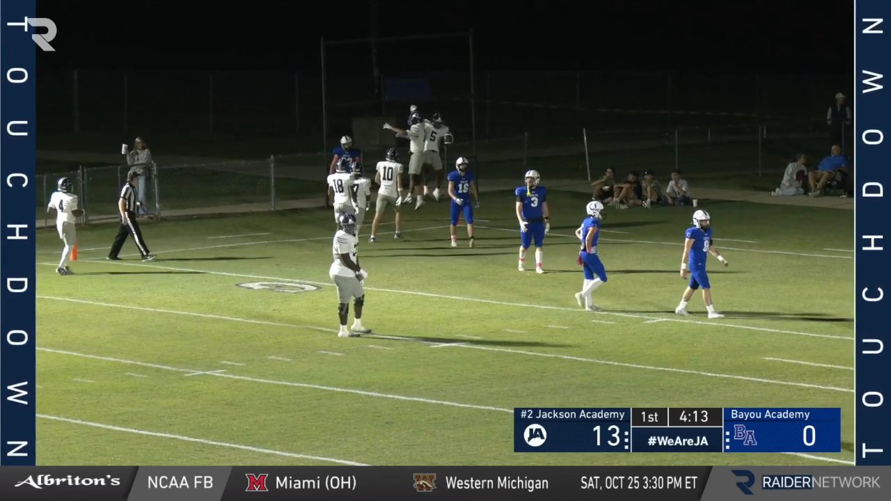 Varsity Football at Bayou Academy - 10-24-25