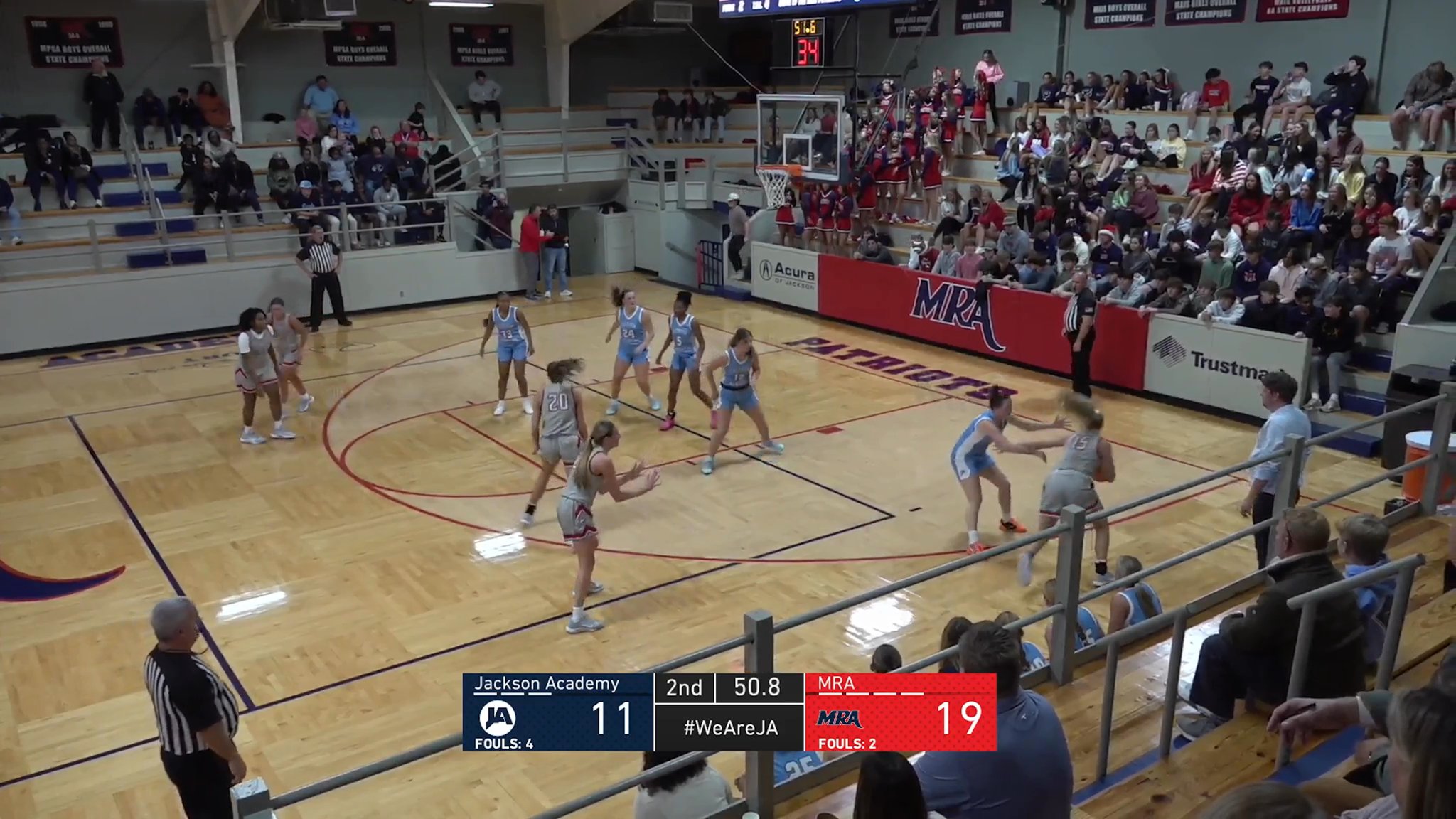Varsity Girls Basketball at MRA - 12-02-25