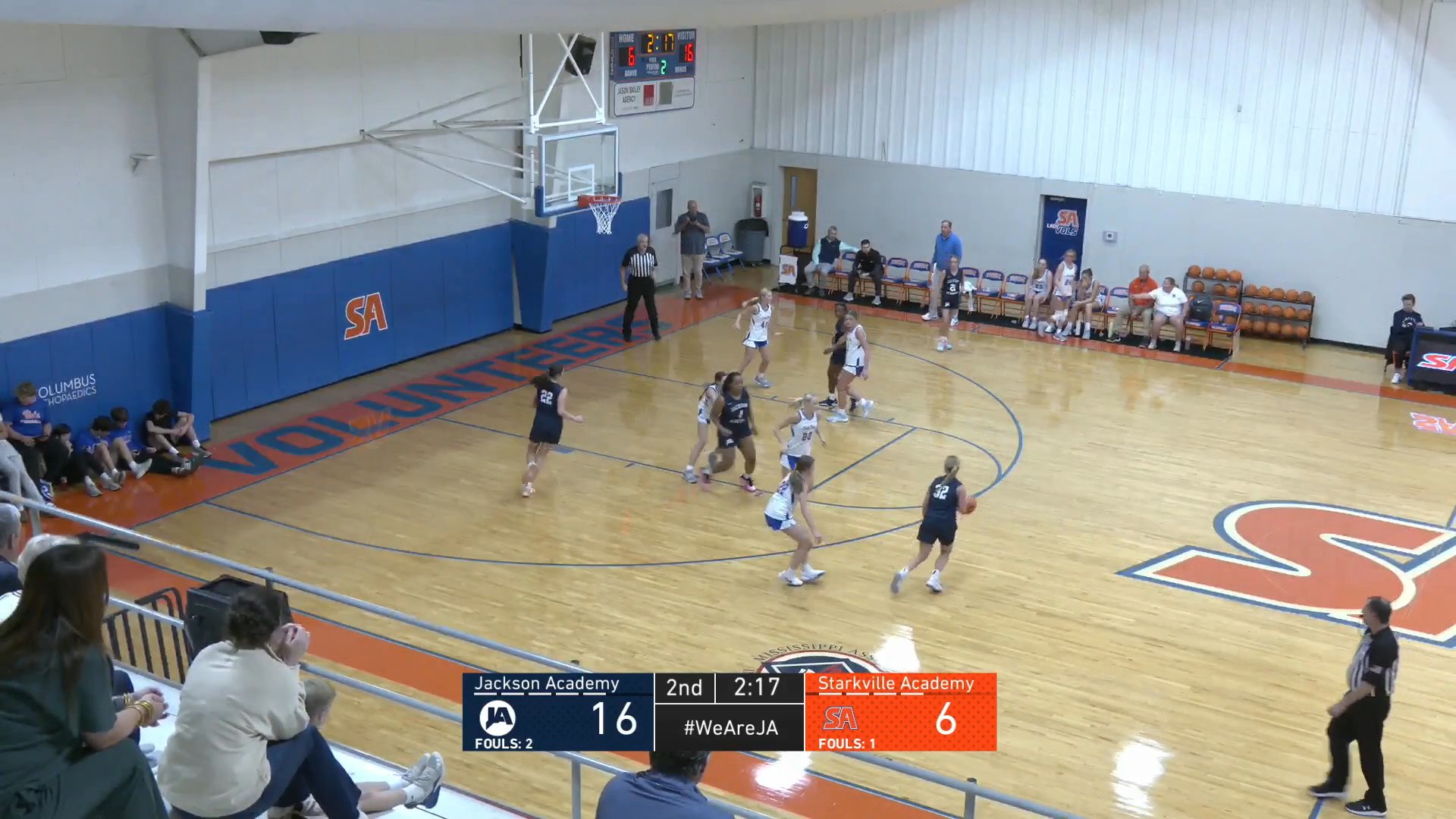 JV Girls Basketball at Starkville Academy - 11-13-25
